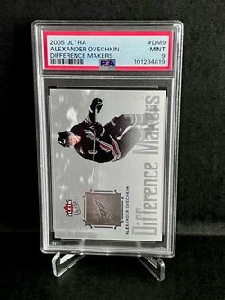 2005-06 Fleer Ultra Alex Ovechkin PSA 9 RC Rookie #DM9 All-Time Goal King NHL HOCKEY Slab 🦅