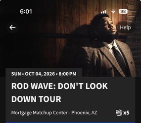 2 rod wave ticket