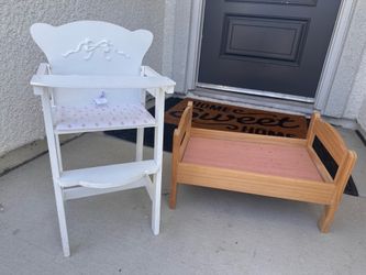 Baby Doll High Chair & Bed