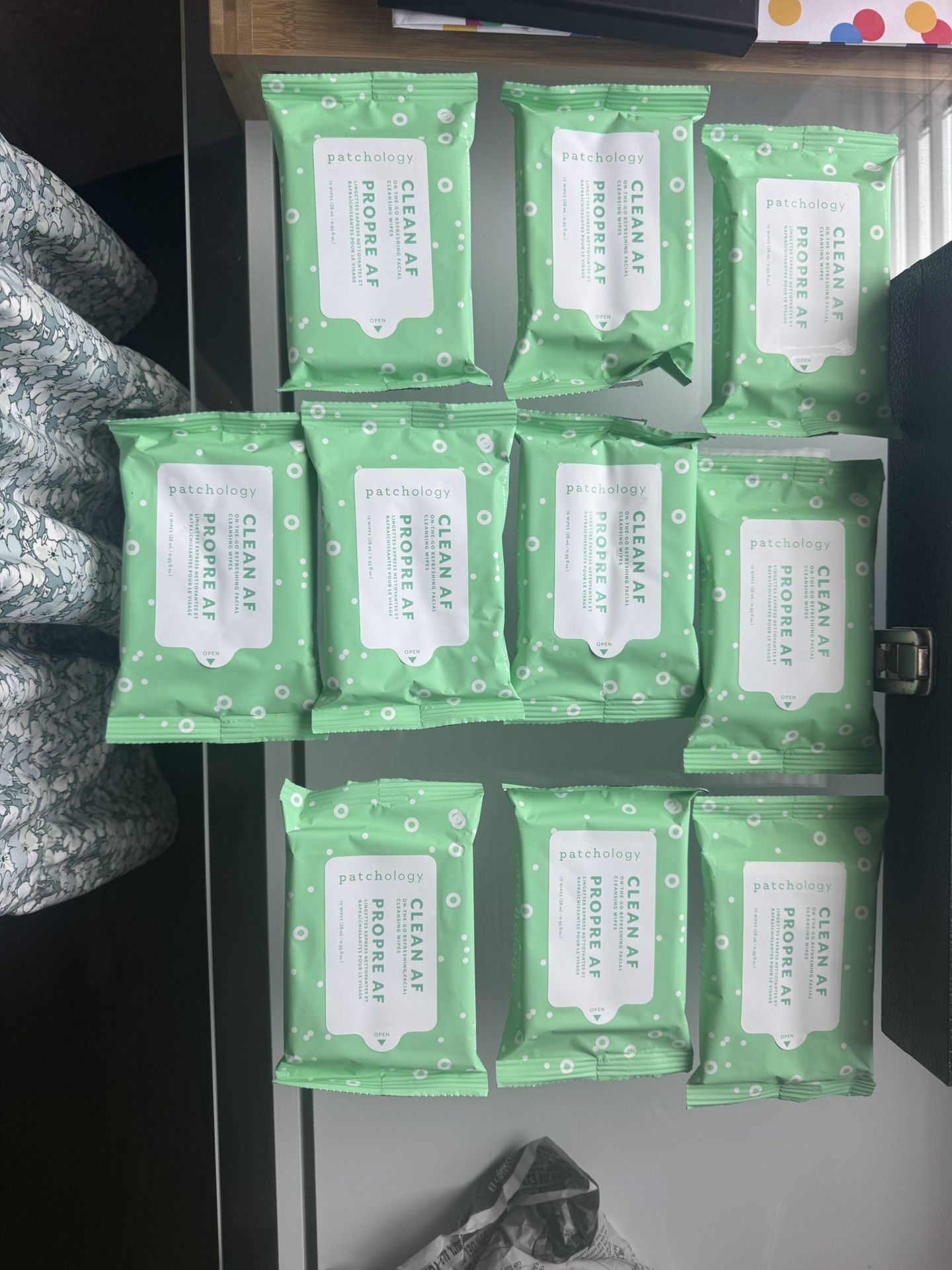 Makeup wipes Pathology Clean AF  Each Bag Has 15 Wipes 