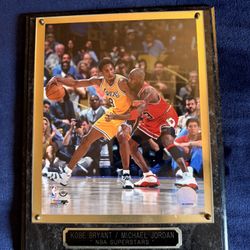 Kobe Bryant & Michael Jordan Picture Framed 