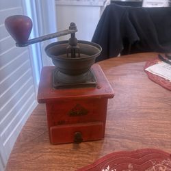 Antique coffee grinder