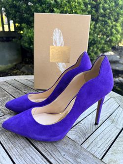 Jessica Simpson 9.5 purple suede heels