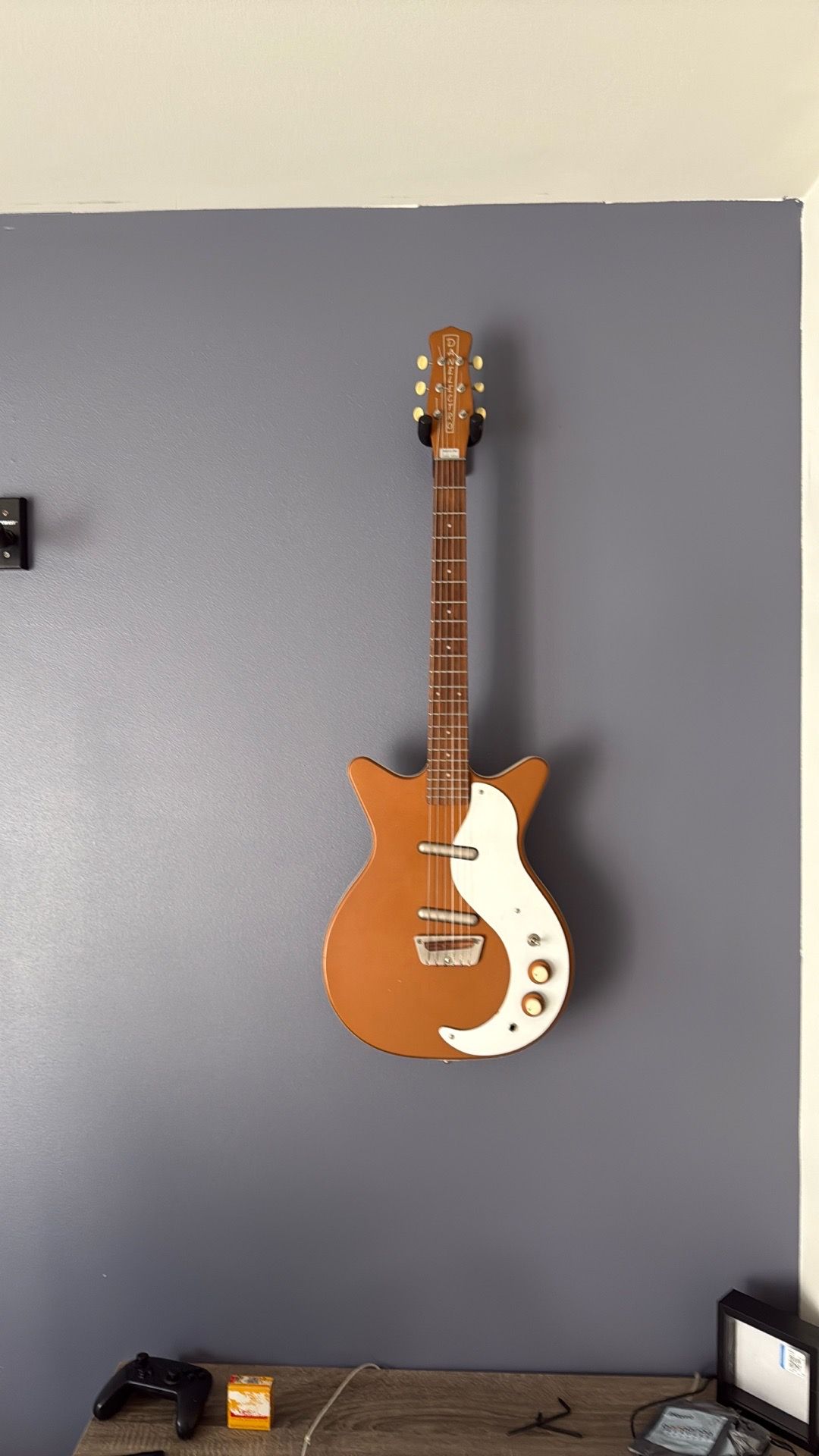 Danelectro Copper Color Electric Guitar, Works and Sounds Great