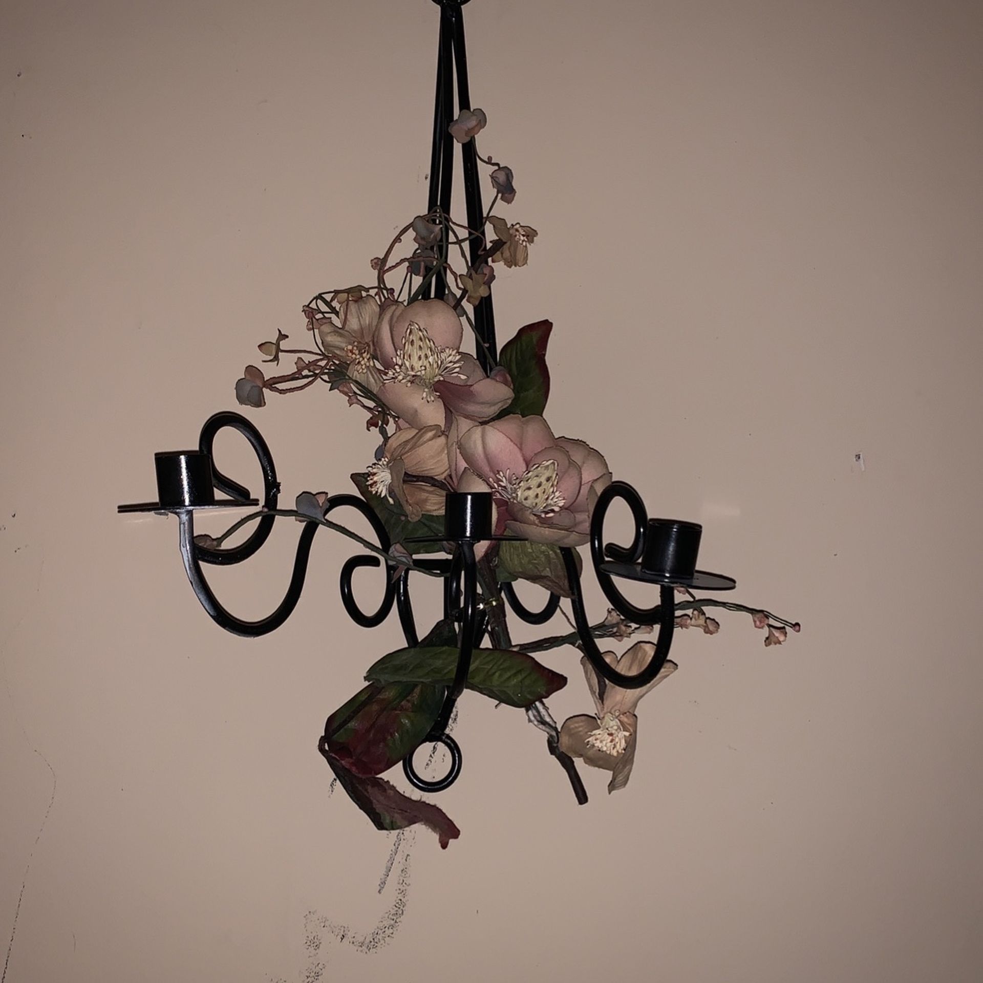 Steel three candle holder