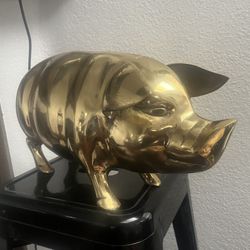 Brass Piggy Bank 