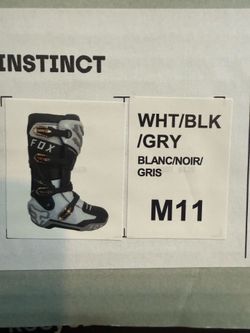Fox Instinct Motocross Boots Size 11