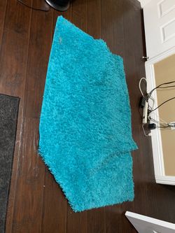blue rug