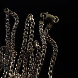 gold viemil flat cuban chain 20in