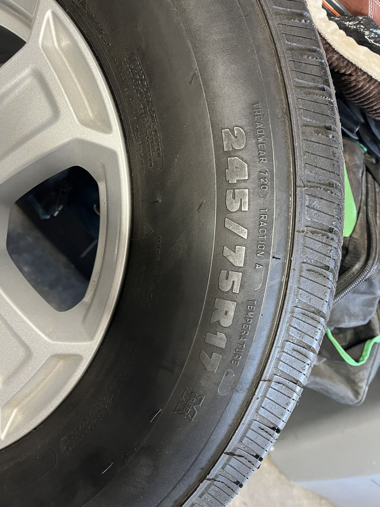 Rims And Tires 245/75R17 From A 2016 Jeep Wrangler Unlimited