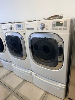Lg front load washer and electric dryer set