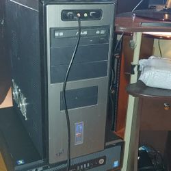 Desktop Runs Excellent Windows 7 Professional,Office Installed Amd Phenom X2 Processor, 4 GB , 64Gbssd Drive suoer Fast With Dvi Video Card Runs Fast!