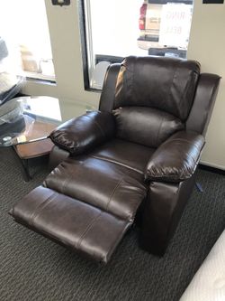 Brown recliner