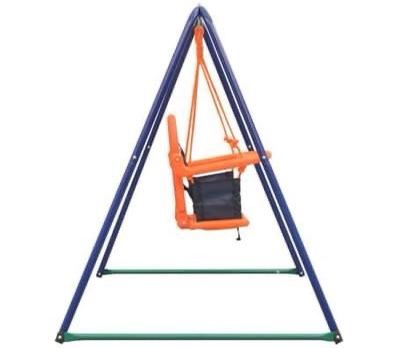 2-in-1 Single Swing and Toddler Swing Orange