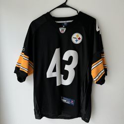 Troy Polamalu (43) Pittsburgh Steelers Authentic Reebok NFL Jersey Size 48