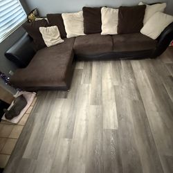 Brown Corduroy Couch