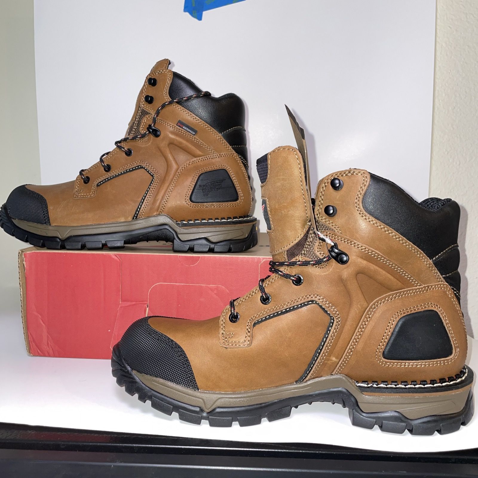Red Wing Flexforce Safty Toe Waterproof Men's Leather Work Boots US11.5D W/ Box