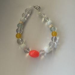 Homemade Glass Bead Bracelet 