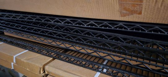 Utility racks with extra shelves