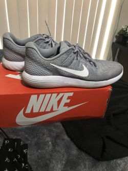 Grey n white nikes