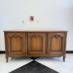 Vintage French Provincial Sideboard Dresser Walnut