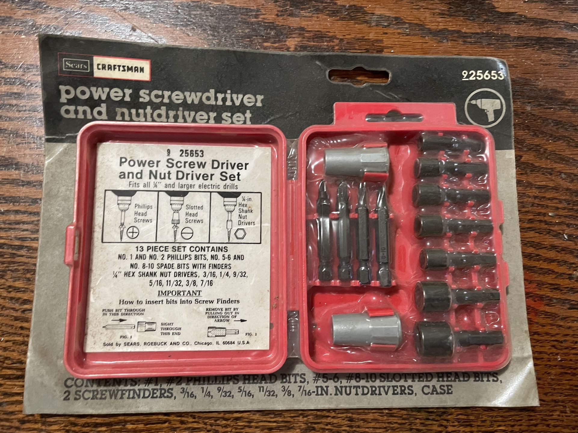 Sears Craftsman Power Screwdriver And Nutdriver Set