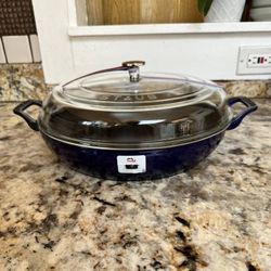 Staub Round Dutch Oven with Glass Lid 4q