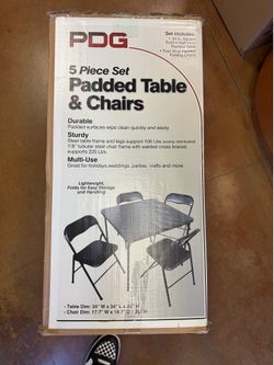 Padded Table and Chairs
