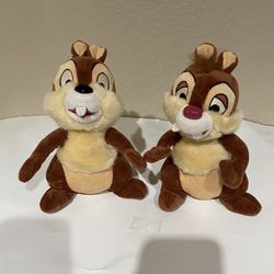Vintage Disney Chip And Dale Plush Stuffed animals