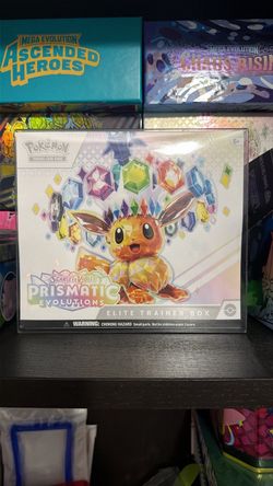 Prismatic evolutions etb with protective case