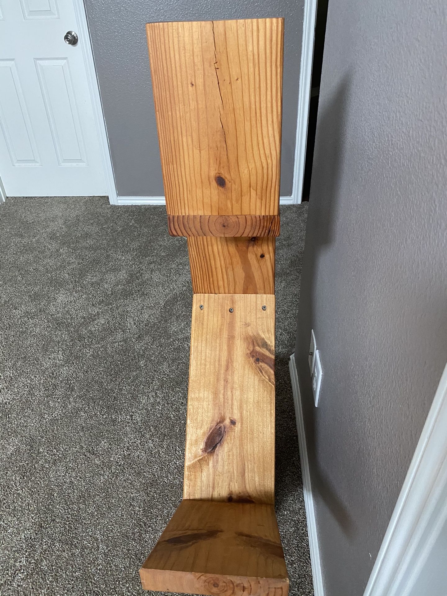 Wood shelves