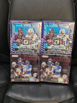 2x 2025 Topps Target Exclusive NFL Signature Class Football Mega Box & 2x 2025 Optic Football Mega Box! 4 Box Lot! New Factory Sealed!