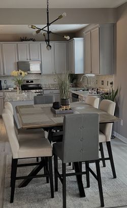7 piece counter height kitchen set
