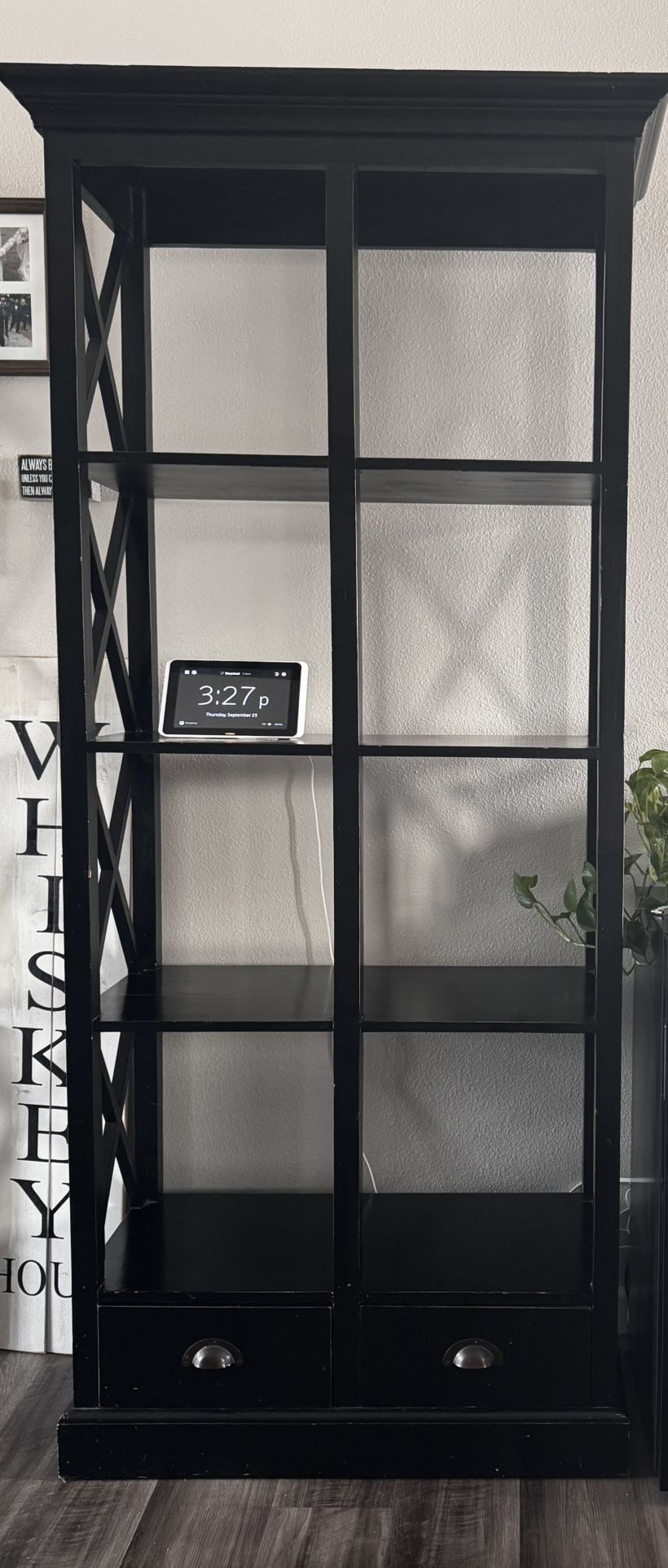 For Sale: Black Wooden Bookcase