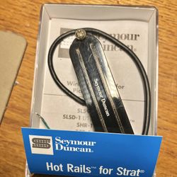 Seymour Duncan SHR-1b Hot Rails Bridge Strat Single Coil Sized Humbucker Pickup - Black