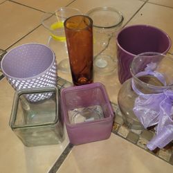 8 Vases Different Sizes