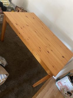Wooden Dining Table + (6) Chairs