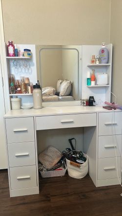 White vanity