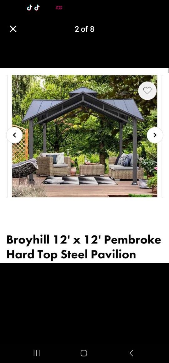 Broyhill 12x12 Hardtop Gazebo New