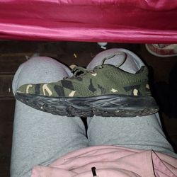 Camouflage  With A Heart Tennis Shoes