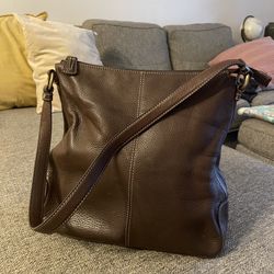 Fossil Emerson Brown Leather Handbag