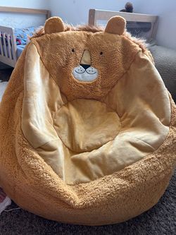 Kids lion bean bag chair