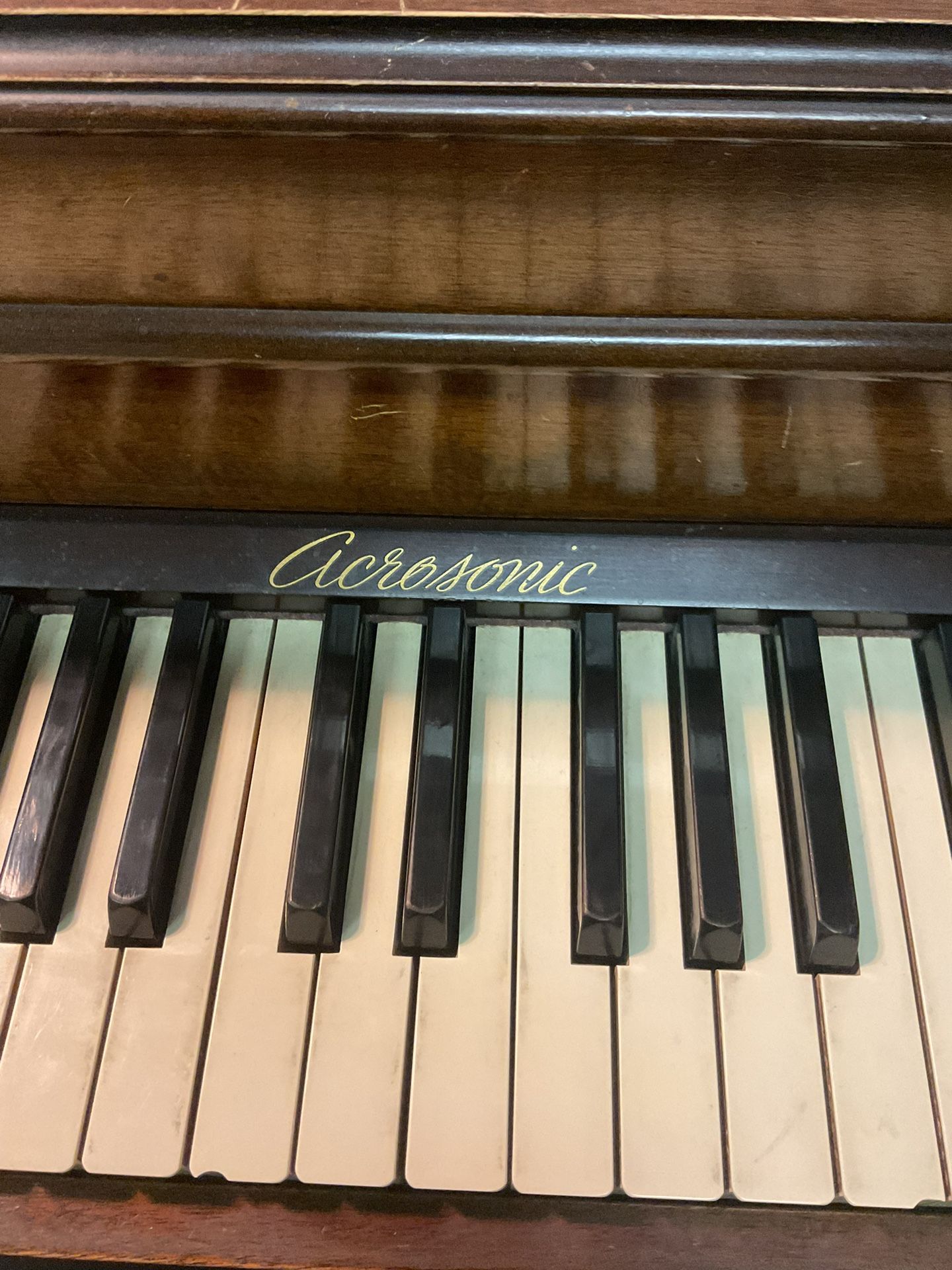 Vintage Baldwin Acrosonic Spinet Piano – 1940s Classic Mahogany – Local PickupVintage