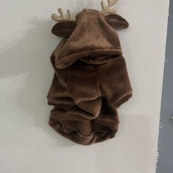 Christmas Dog Costume Reindeer Hoodie 
