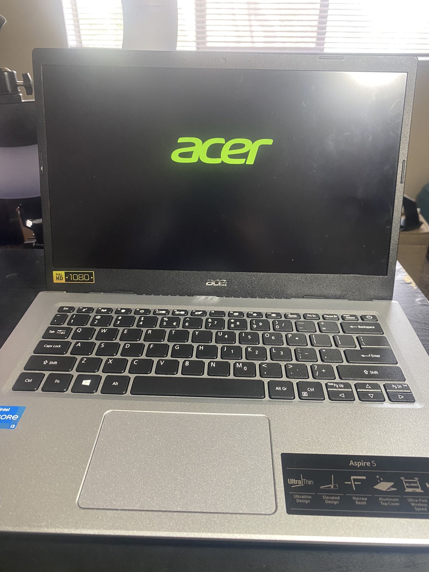 Laptop Acer model no: N20C4 ; INTEL CORE i3. Aspire 5 ultra fast wireless speed . HDMI 2.0.
