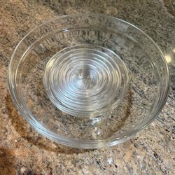  Made By Design (Target) Clear Glass Nesting Bowl Set – 6 Pieces (9” + 5.5”–1.5”)