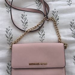 Micheal Kors Pink Wallet Crossbody Authentic