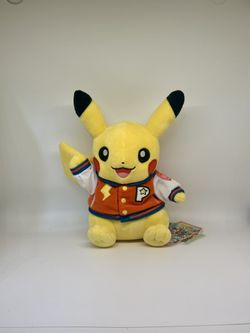 Tag Pokemon Center World Championships 2025 Anaheim Varsity Pikachu Plush