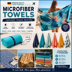 🇩🇪 QUICK-DRY MICROFIBER TOWELS – COMING FROM GERMANY! 🇩🇪