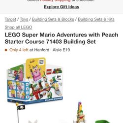 Peach Lego Starter Set New